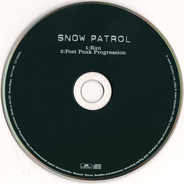 Snow Patrol : Run (CD, Single)