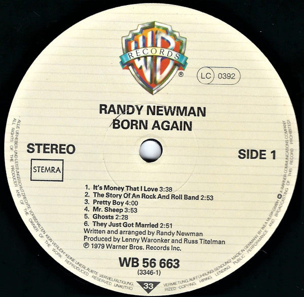 Randy Newman : Born Again (LP, Album)
