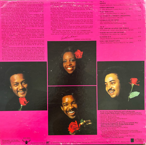 Gladys Knight & The Pips* : 2nd Anniversary (LP, Album, Mon)