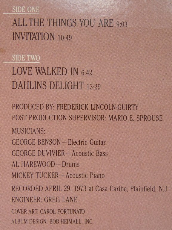 George Benson, George Duvivier, Al Harewood, Mickey Tucker : Jazz On A Sunday Afternoon Vol. III (LP, Album)