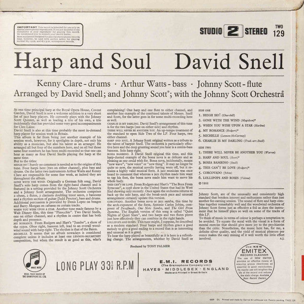 David Snell (2) : Harp And Soul (LP)