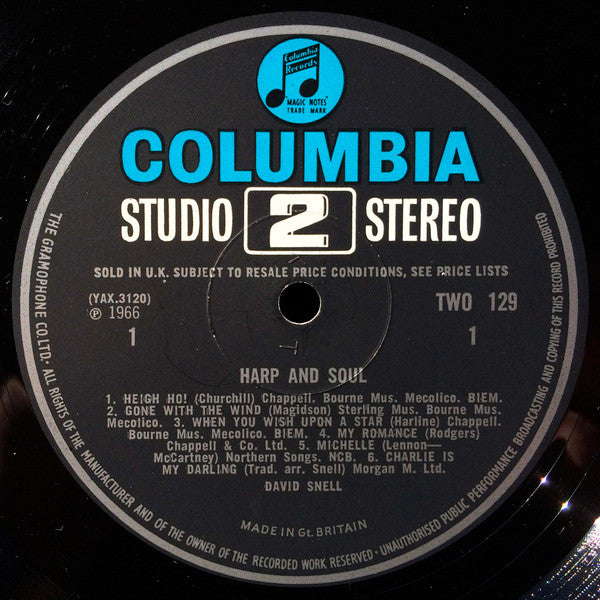David Snell (2) : Harp And Soul (LP)