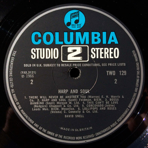 David Snell (2) : Harp And Soul (LP)