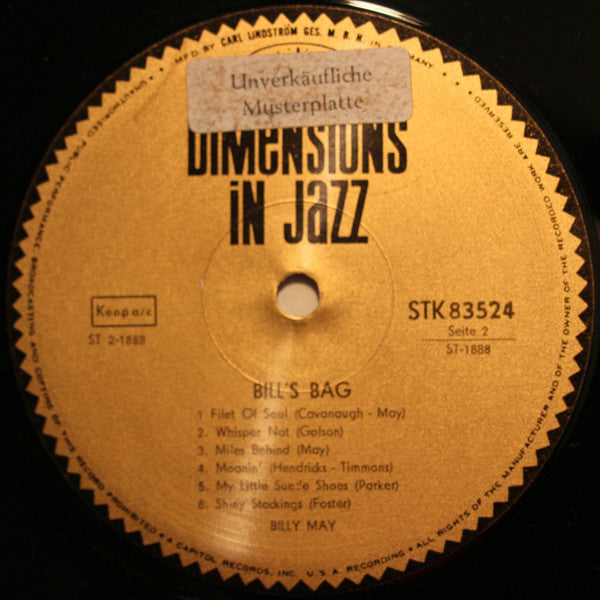 Billy May : Bill's Bag (LP, Album)
