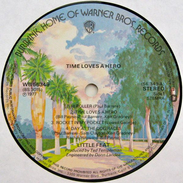 Little Feat : Time Loves A Hero (LP, Album)