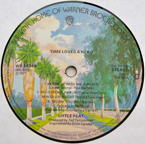 Little Feat : Time Loves A Hero (LP, Album)