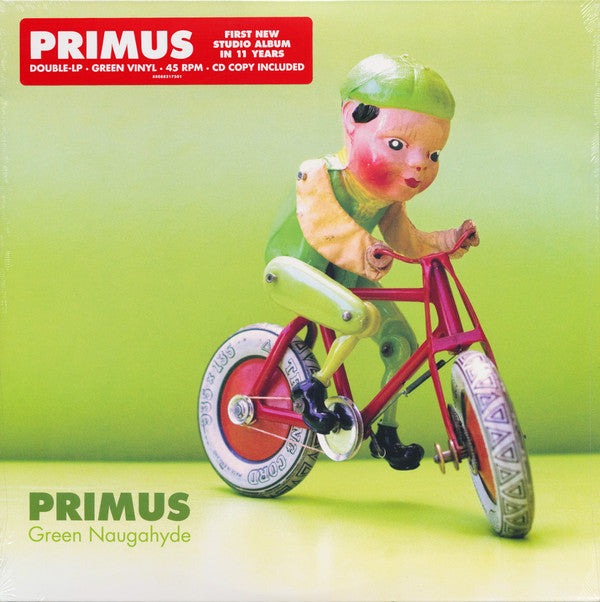 Primus : Green Naugahyde (2x12", Album, Gre + CD, Album)