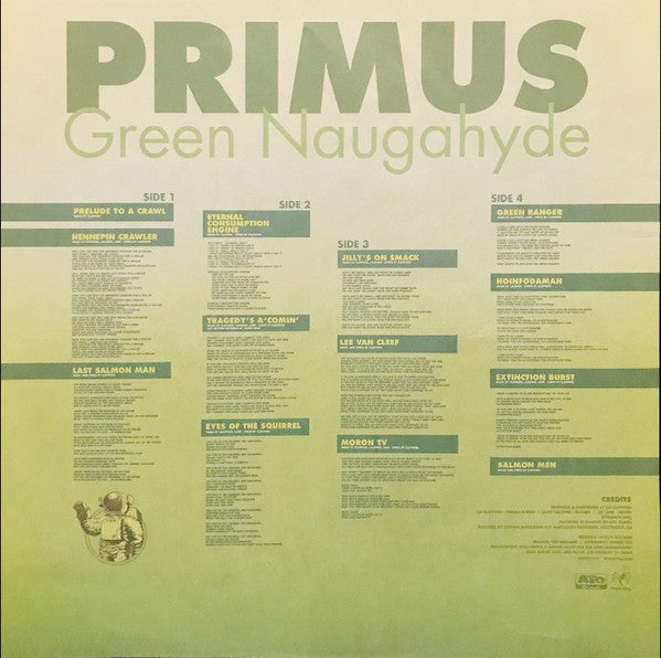 Primus : Green Naugahyde (2x12", Album, Gre + CD, Album)