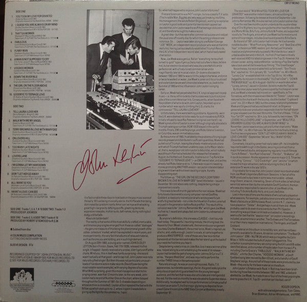 John Leyton : Rarities (LP, Comp, Mono)