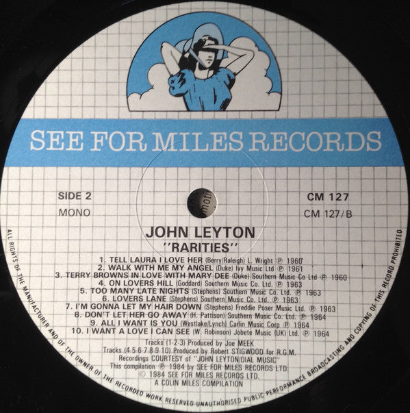 John Leyton : Rarities (LP, Comp, Mono)