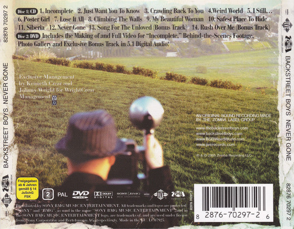 Backstreet Boys : Never Gone (CD, Album + DVD-V, PAL)