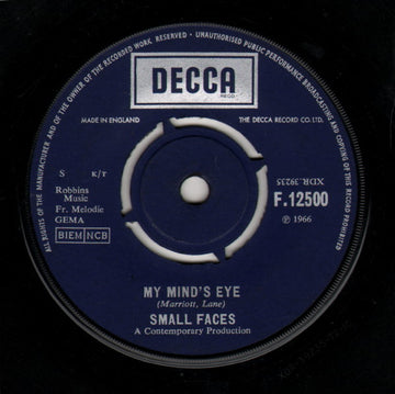 Small Faces : My Mind's Eye (7", Single)