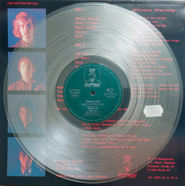 Volume Unit : Without Warning (LP, Album, Tra)