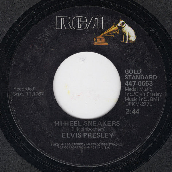 Elvis Presley : Guitar Man (7", Single, RE)