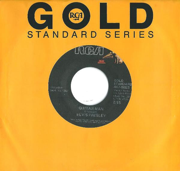 Elvis Presley : Guitar Man (7", Single, RE)