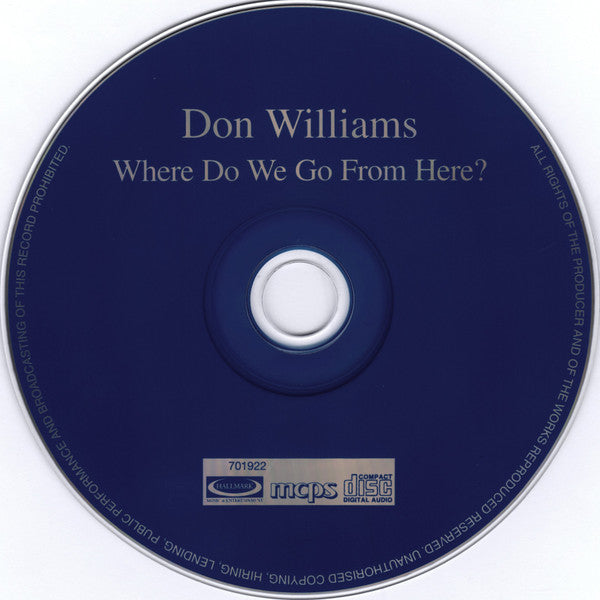 Don Williams (2) : Where Do We Go From Here? (CD, Comp)