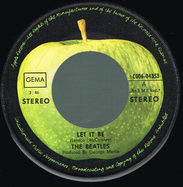 The Beatles : Let It Be (7", Single, Com)