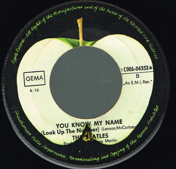 The Beatles : Let It Be (7", Single, Com)