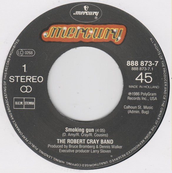 The Robert Cray Band : Smoking Gun (7", Single)