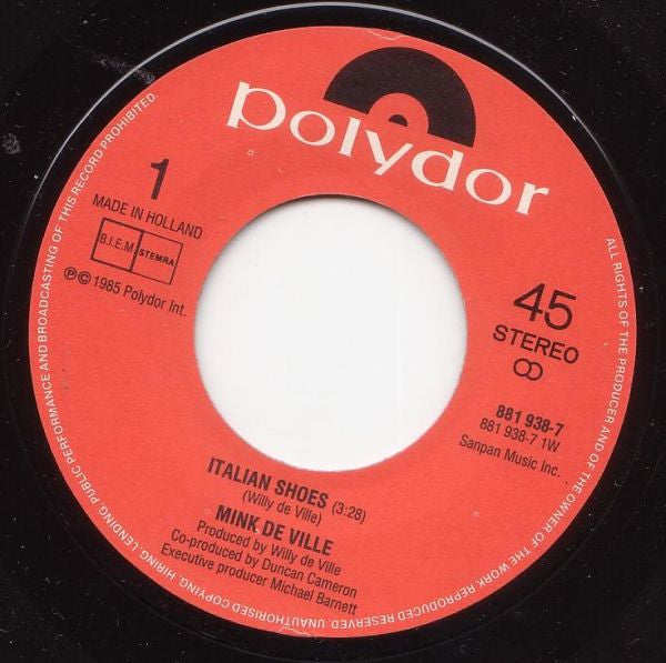 Mink DeVille : Italian Shoes (7", Single)