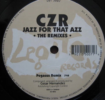 CZR : Jazz For That Azz EP (The Remixes) (12")