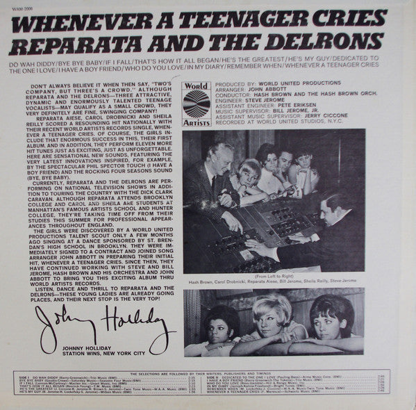 Reparata And The Delrons : Whenever A Teenager Cries (LP, Album, Mono)