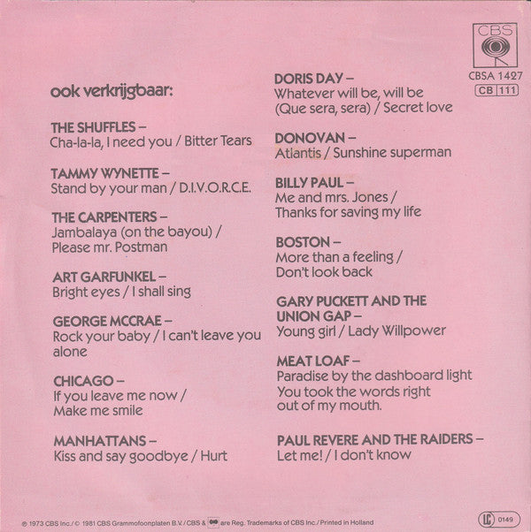 Chicken Shack : I'd Rather Go Blind / Sad Clown (7", RE)