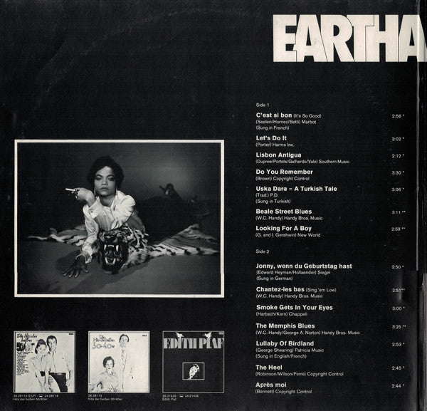 Eartha Kitt : Songs (2xLP, Comp, Mono)