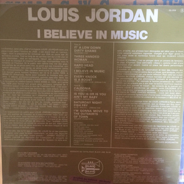 Louis Jordan : I Believe In Music (LP)