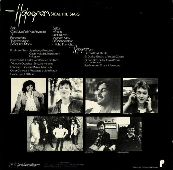 Hologram (8) : Steal The Stars (LP, Album)
