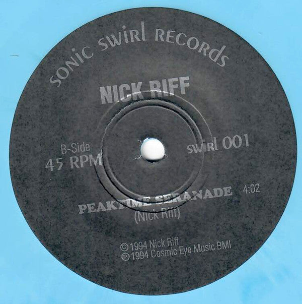 Nick Riff : Mystified B/W Peaktime Serenade (7", Blu)