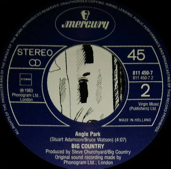 Big Country : Fields Of Fire (7")