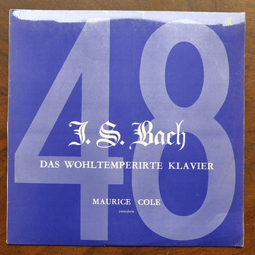 Johann Sebastian Bach – Maurice Cole : Das Wohltemperirte Klavier Vol 1 (LP, RM)