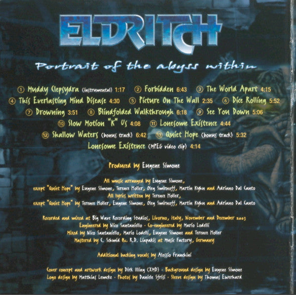 Eldritch : Portrait Of The Abyss Within (CD, Album, Ltd, Dig)