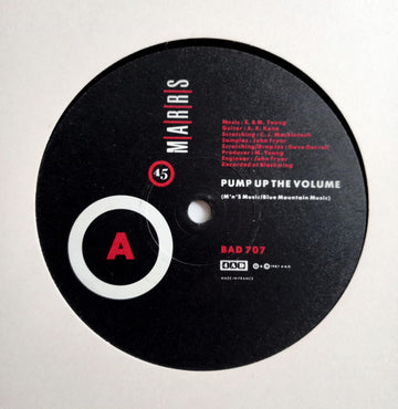 M|A|R|R|S : Pump Up The Volume (12")