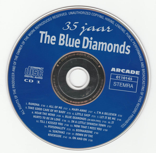 The Blue Diamonds : 35 Jaar (2xCD, Album)