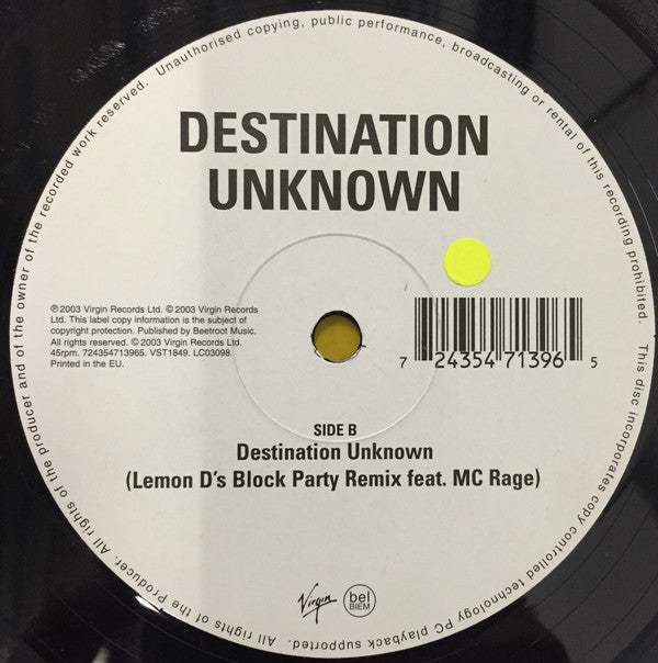 Vince Pope : Destination Unknown (12")