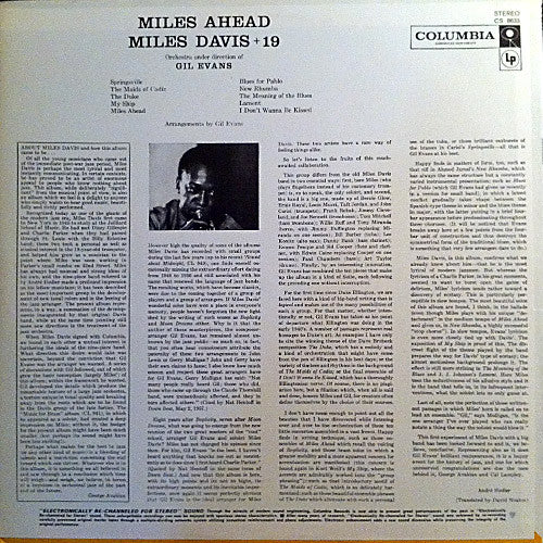 Miles Davis + 19, Gil Evans : Miles Ahead (LP, Album, RP)