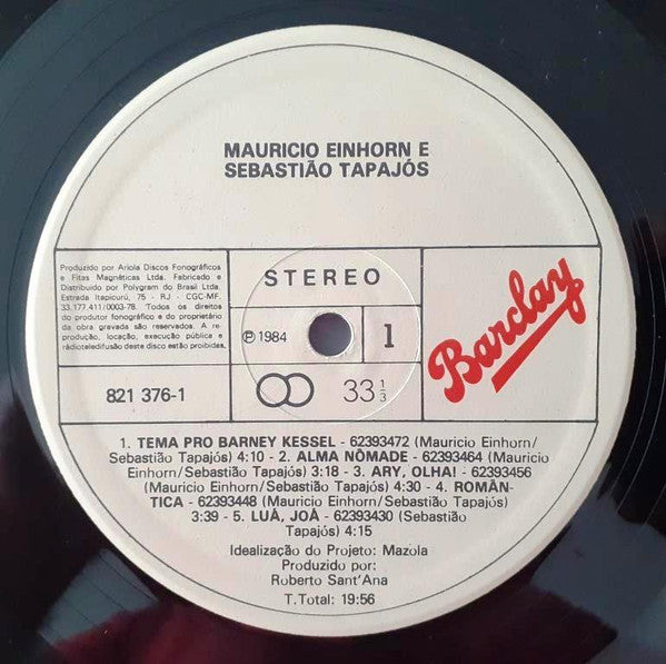 Mauricio Einhorn & Sebastião Tapajós : Maurício Einhorn & Sebastião Tapajós (LP, Album)