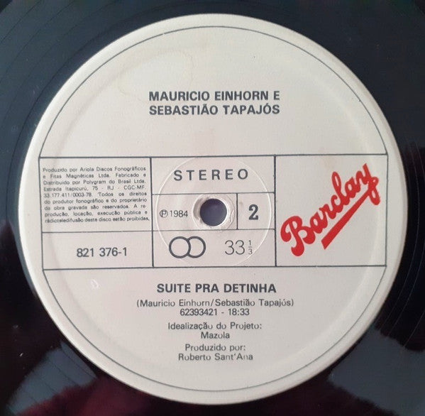 Mauricio Einhorn & Sebastião Tapajós : Maurício Einhorn & Sebastião Tapajós (LP, Album)