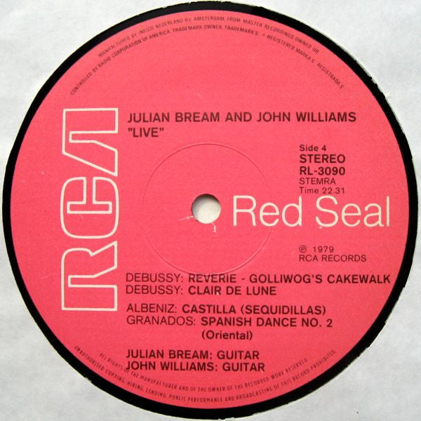 Julian Bream & John Williams (7) : Live (2xLP, Album)