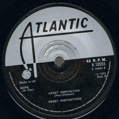 The Sweet Inspirations : Why (Am I Treated So Bad) / Sweet Inspiration (7", Single, RE)