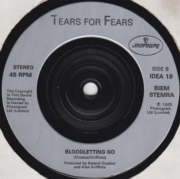 Tears For Fears : Break It Down Again (7", Single, Sil)