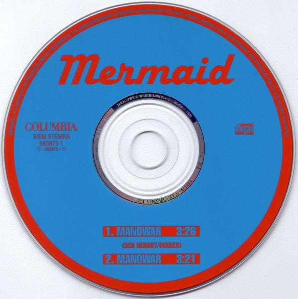 Mermaid : Manowar (CD, Single)