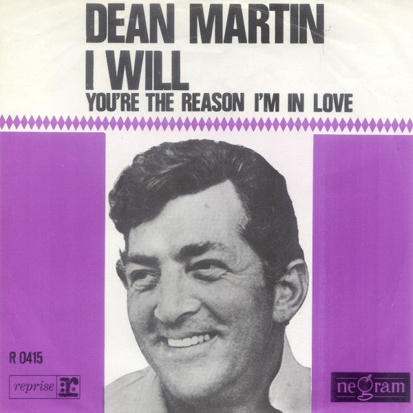 Dean Martin : I Will (7")