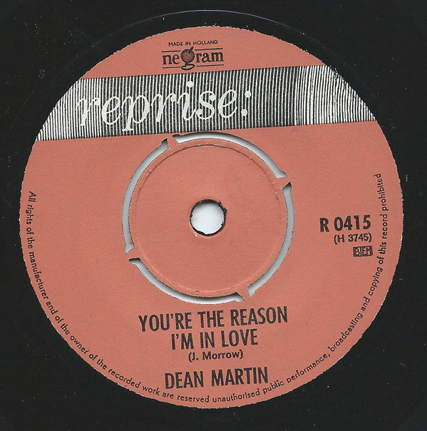 Dean Martin : I Will (7")