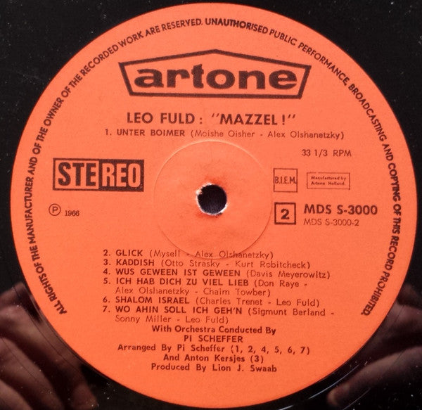 Leo Fuld : Mazzel (LP, Album)
