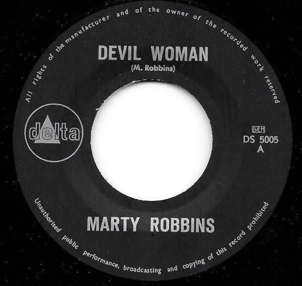 Marty Robbins : Devil Woman (7", Single)