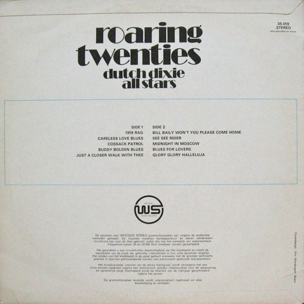 Dutch Dixie All Stars : Roaring Twenties (LP)
