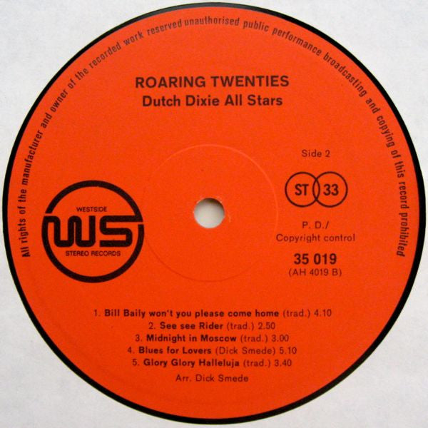 Dutch Dixie All Stars : Roaring Twenties (LP)